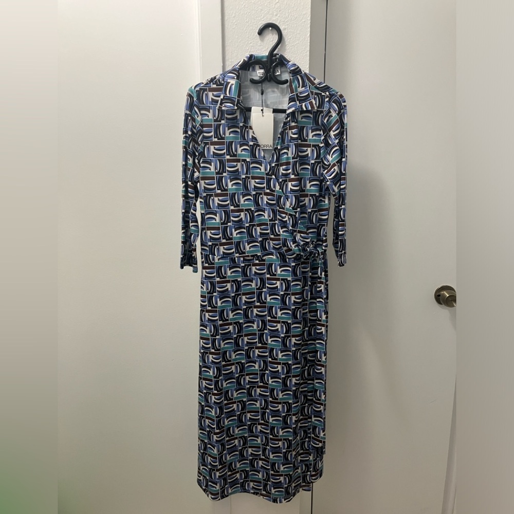 Simorra dress geometric pattern European brand